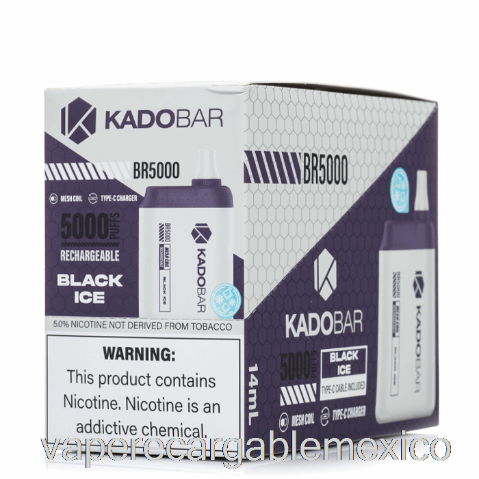 Vape Recargable [paquete De 5] Kado Bar Br5000 Desechable